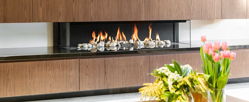 Double-height Fireplace Design Refurbishment in Paramount, California